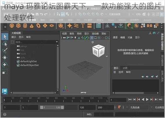 maya 玛雅论坛图霸天下，一款功能强大的图片处理软件