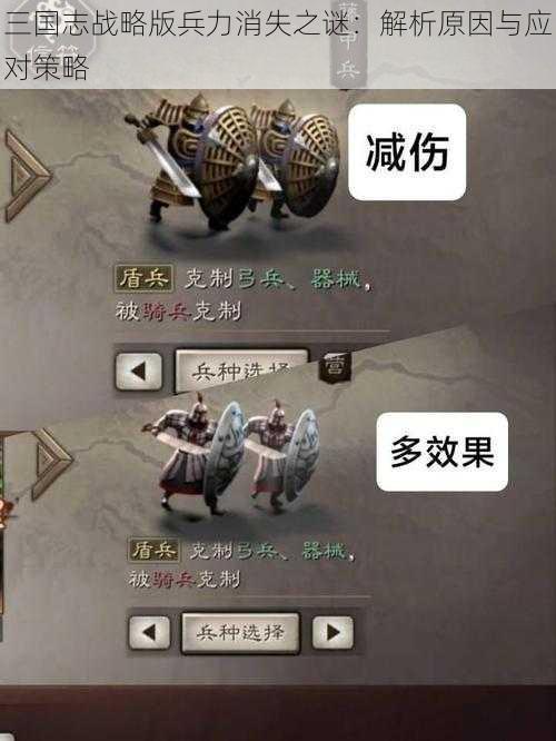 三国志战略版兵力消失之谜：解析原因与应对策略