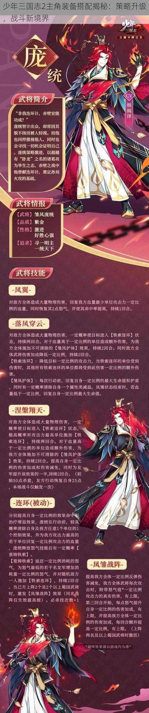 少年三国志2主角装备搭配揭秘：策略升级，战斗新境界