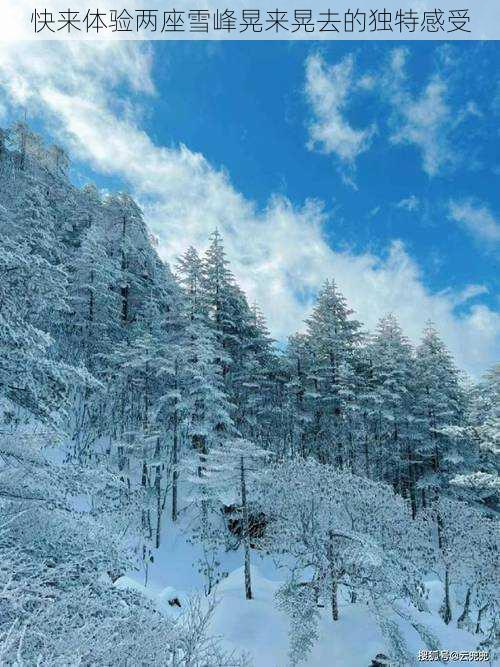 快来体验两座雪峰晃来晃去的独特感受