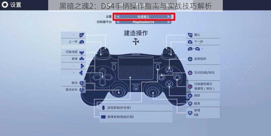 黑暗之魂2：DS4手柄操作指南与实战技巧解析