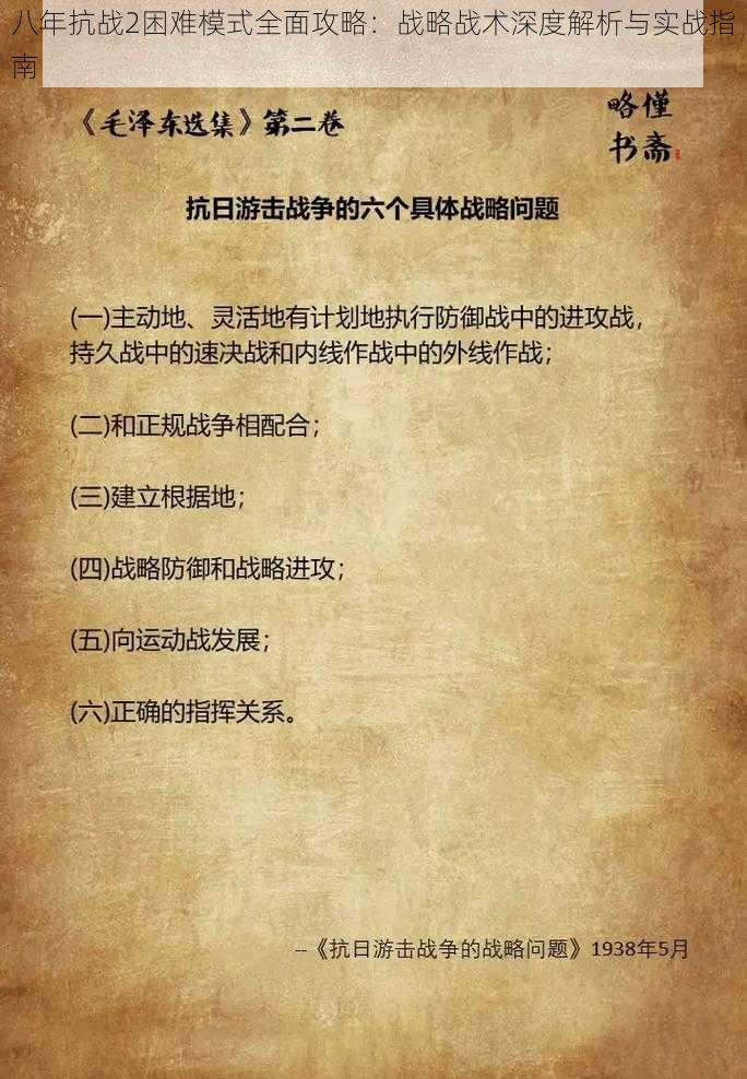 八年抗战2困难模式全面攻略：战略战术深度解析与实战指南