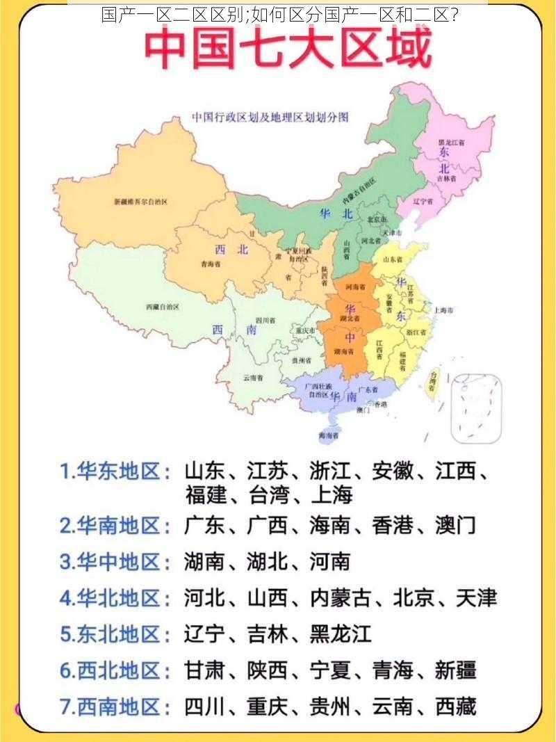 国产一区二区区别;如何区分国产一区和二区？