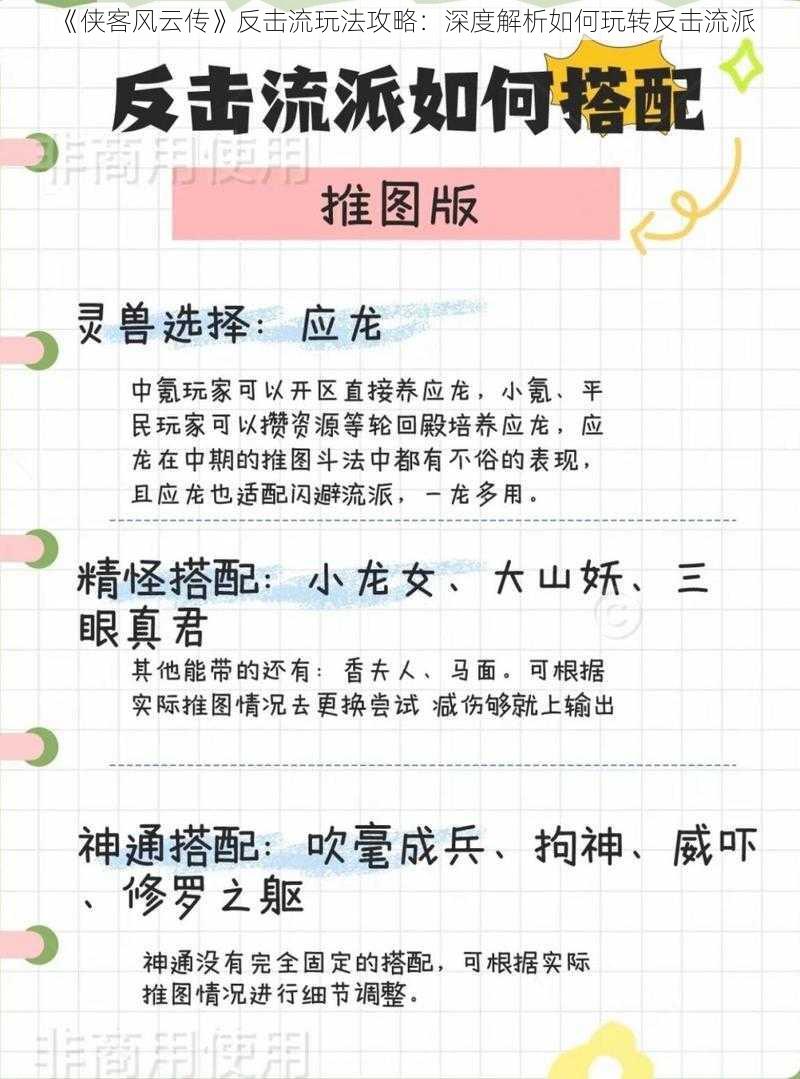 《侠客风云传》反击流玩法攻略：深度解析如何玩转反击流派